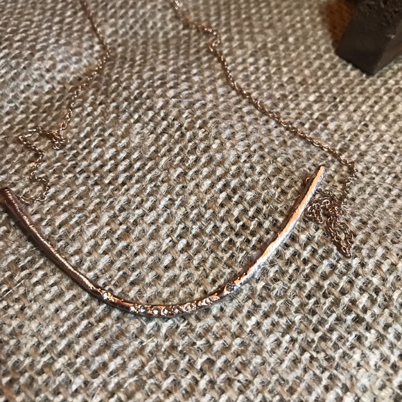 Tocara Joan Sterling Silver, DiAmi and Rose Plated Gold necklace - Picture 3 of 3